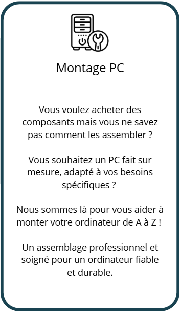 montage pc